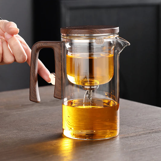 🌿 Glass Teapot with Magnetic Mechanism